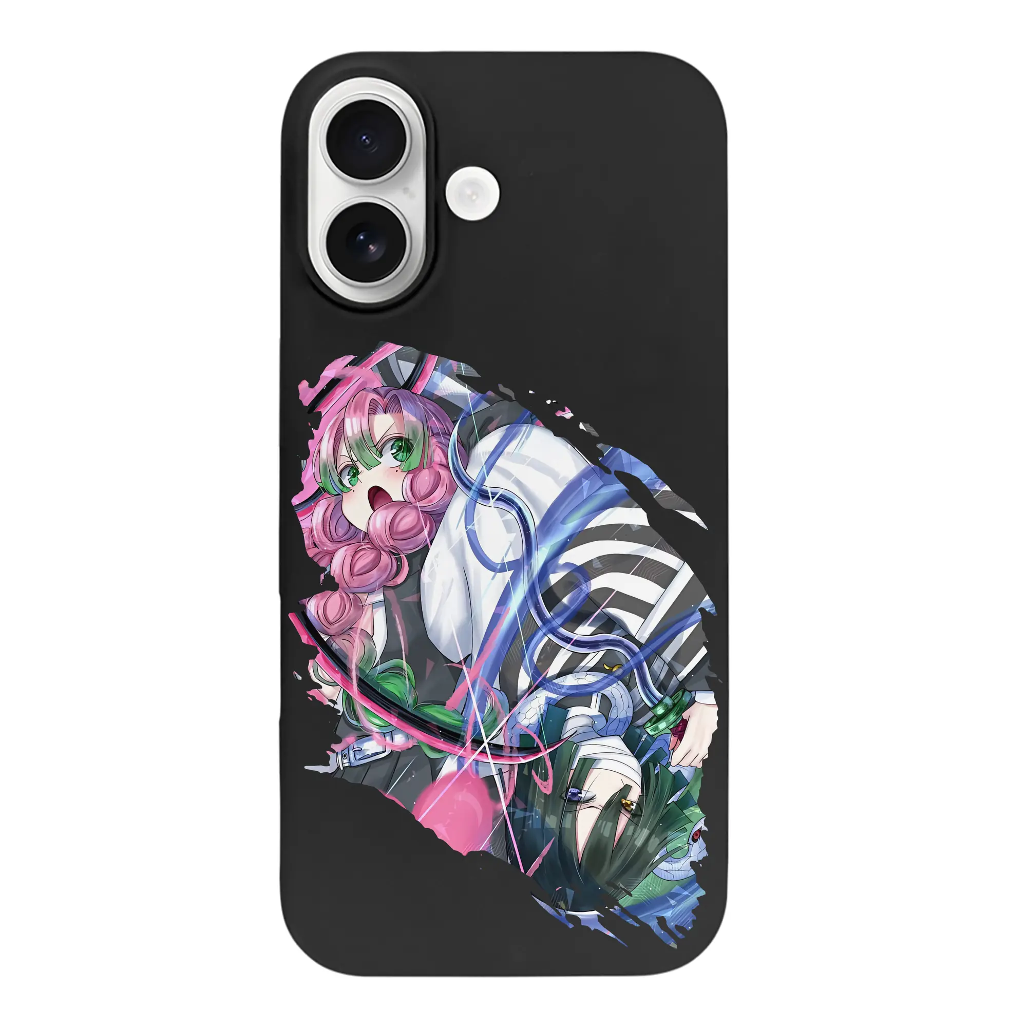 鬼滅の刃 グッズ,甘露寺 蜜璃 - iPhone 17 シリーズ シリコンケース 薄型 耐衝撃 指紋防止 ソフトタッチカバー 精密フィット 傷防止 保護ケース iPhone 17/17 Air/17 Pro/17 Pro Max 対応